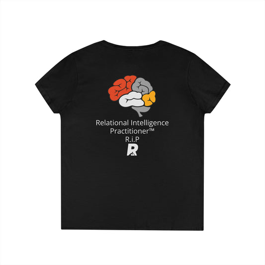 WARNING! May Talk about Nuroscience R.i.P V-Neck Tee - Rewired Dynamics™