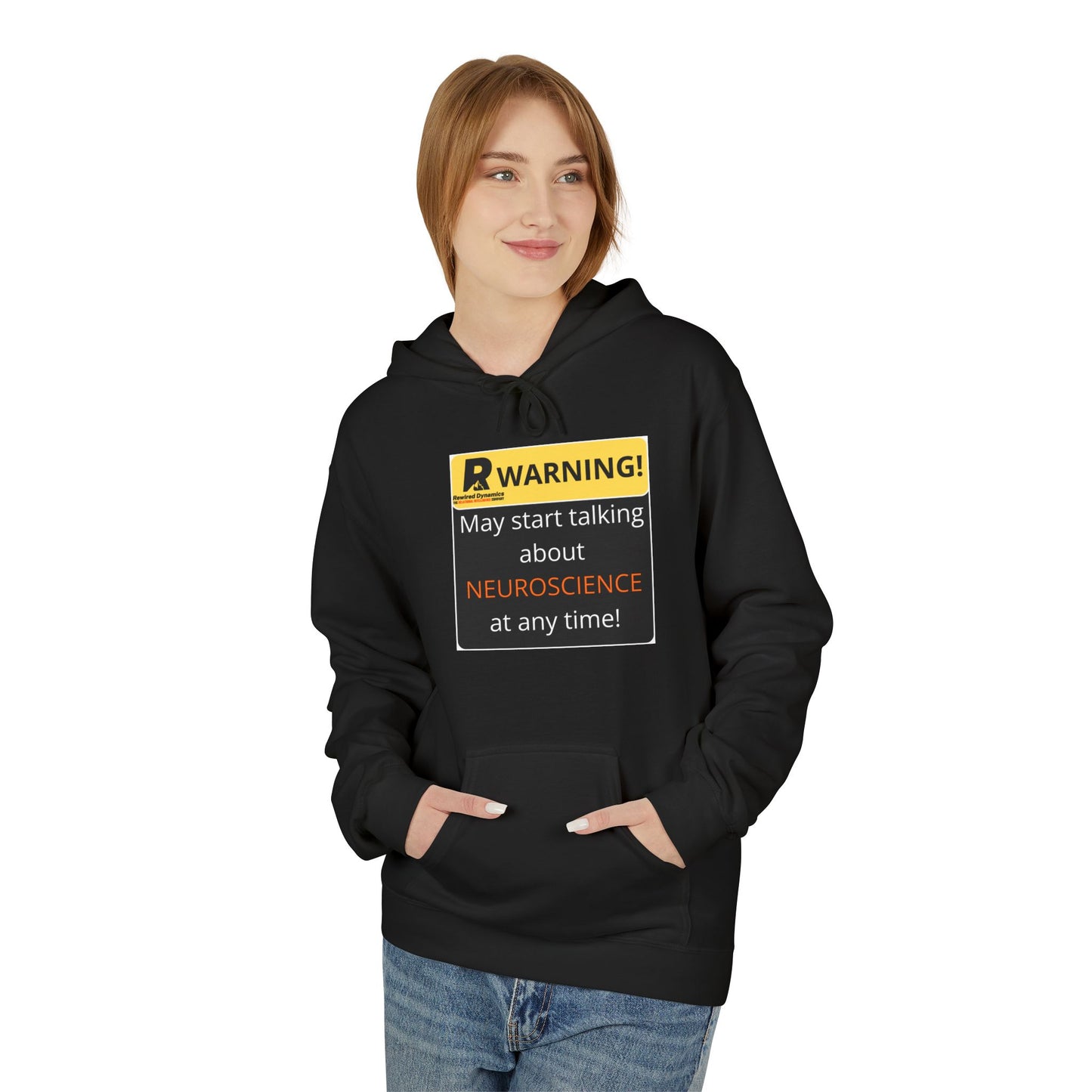 WARNING! May Talk about Nuroscience R.i.P Unisex Midweight Softstyle Fleece Hoodie